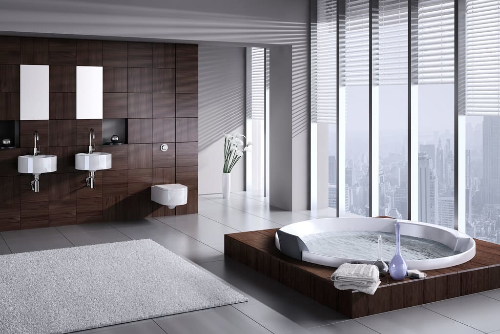 Bathroom illustration for TUSHY Classic Bidet Attachment